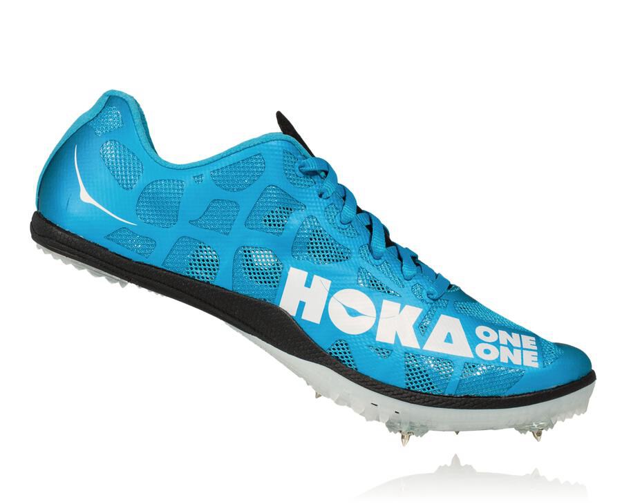 Spikes Atletismo Hoka One One Feminino Azuis/Branco - Rocket X - 807-RUXLQD